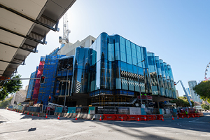 New Performing Arts Venue glass installation. Photo by Rix Ryan.